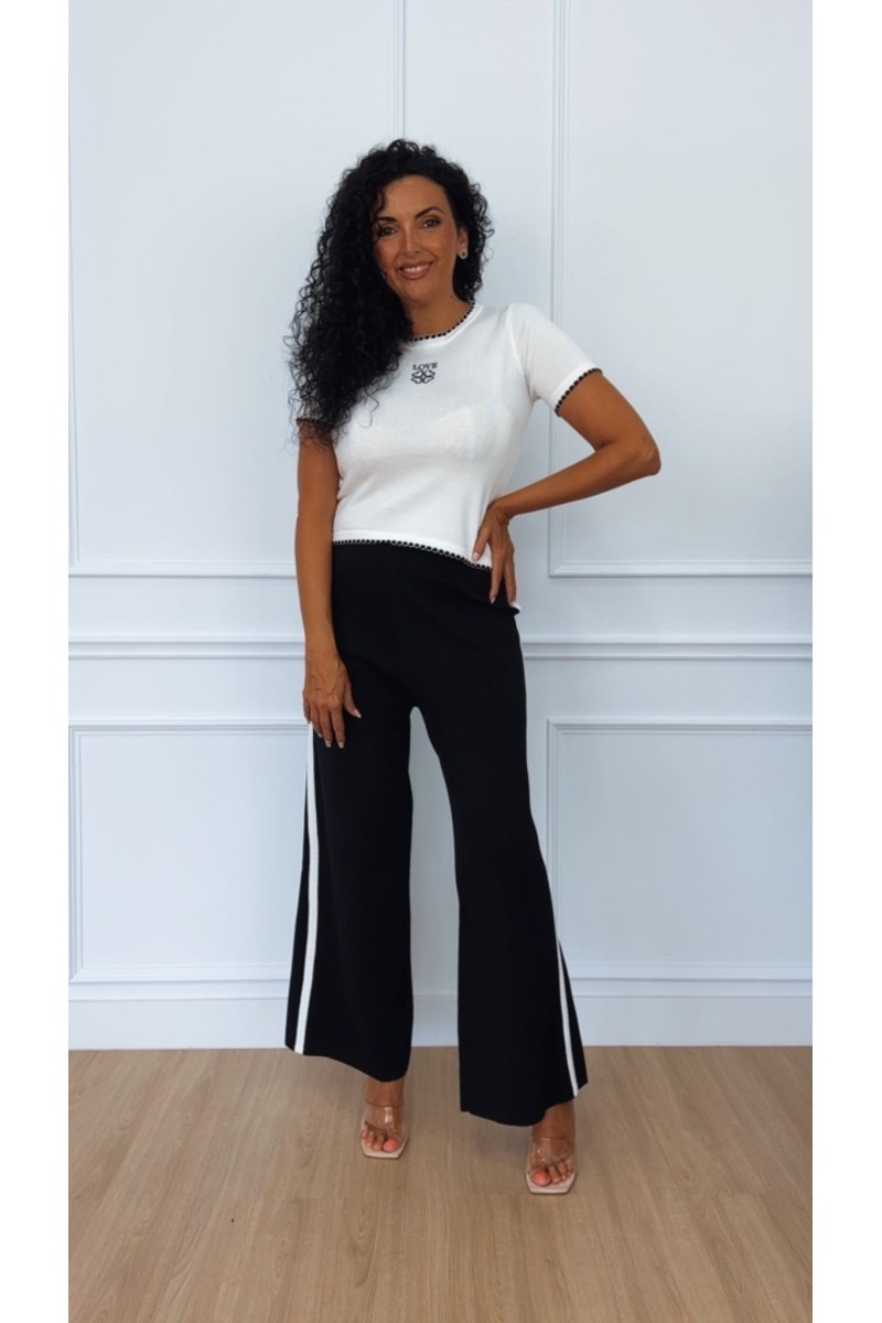 Pantalon doble raya bicolor Pantalon doble raya bicolor