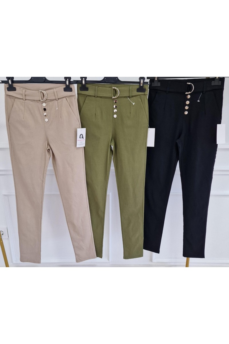 Pantalón  botones Hebilla