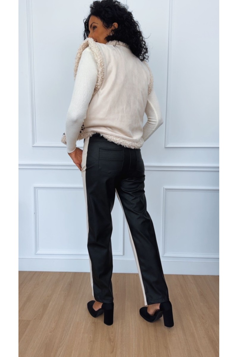 Pantalón combi polipiel