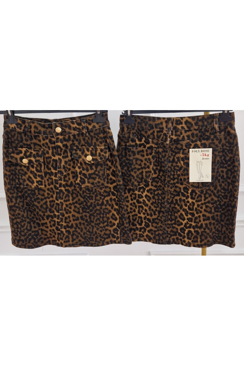 Falda vaquera -5kg animal print