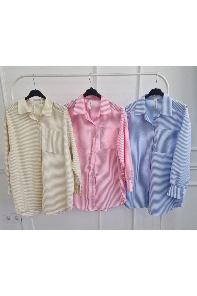 Maxi camisa rayas