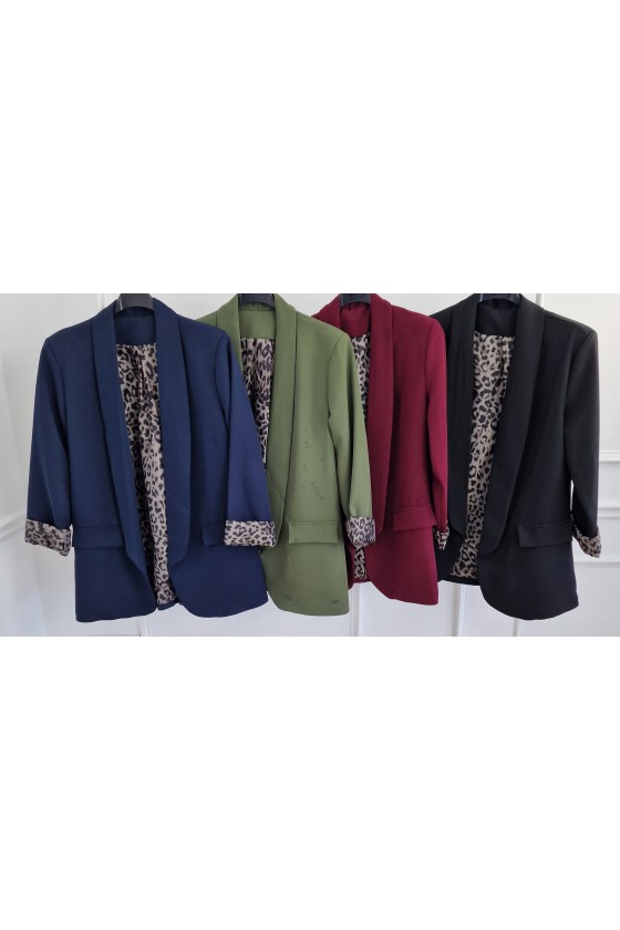 Chaqueta vuelta leopardo