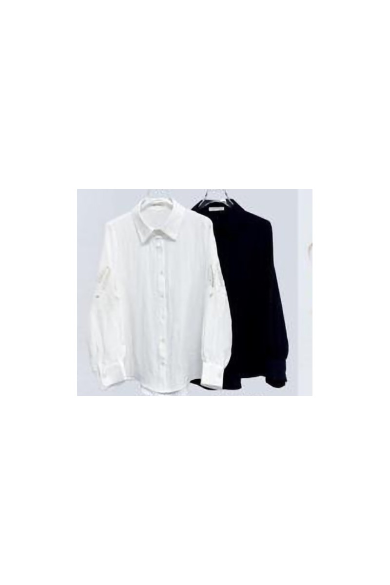 Camisa manga troquelada