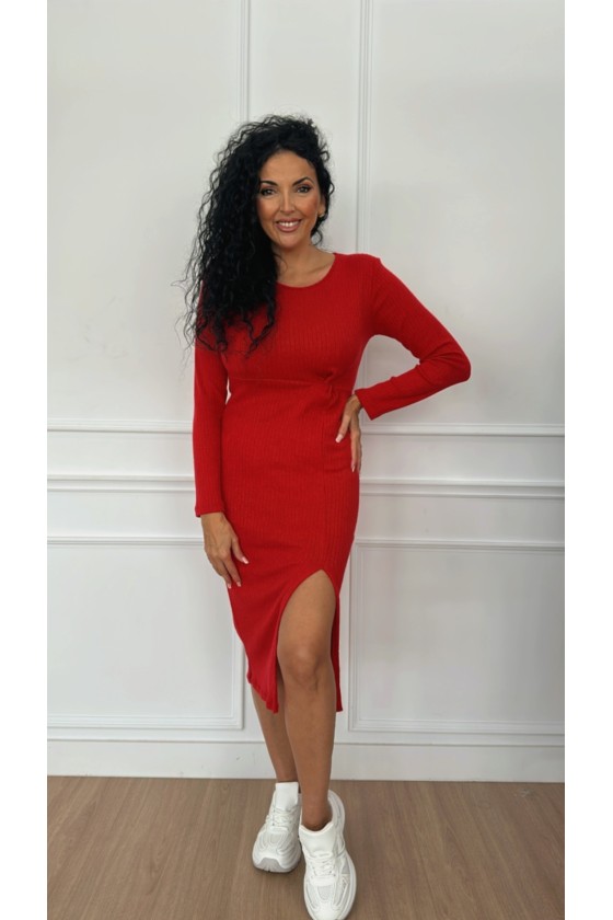 Vestido confort anudado