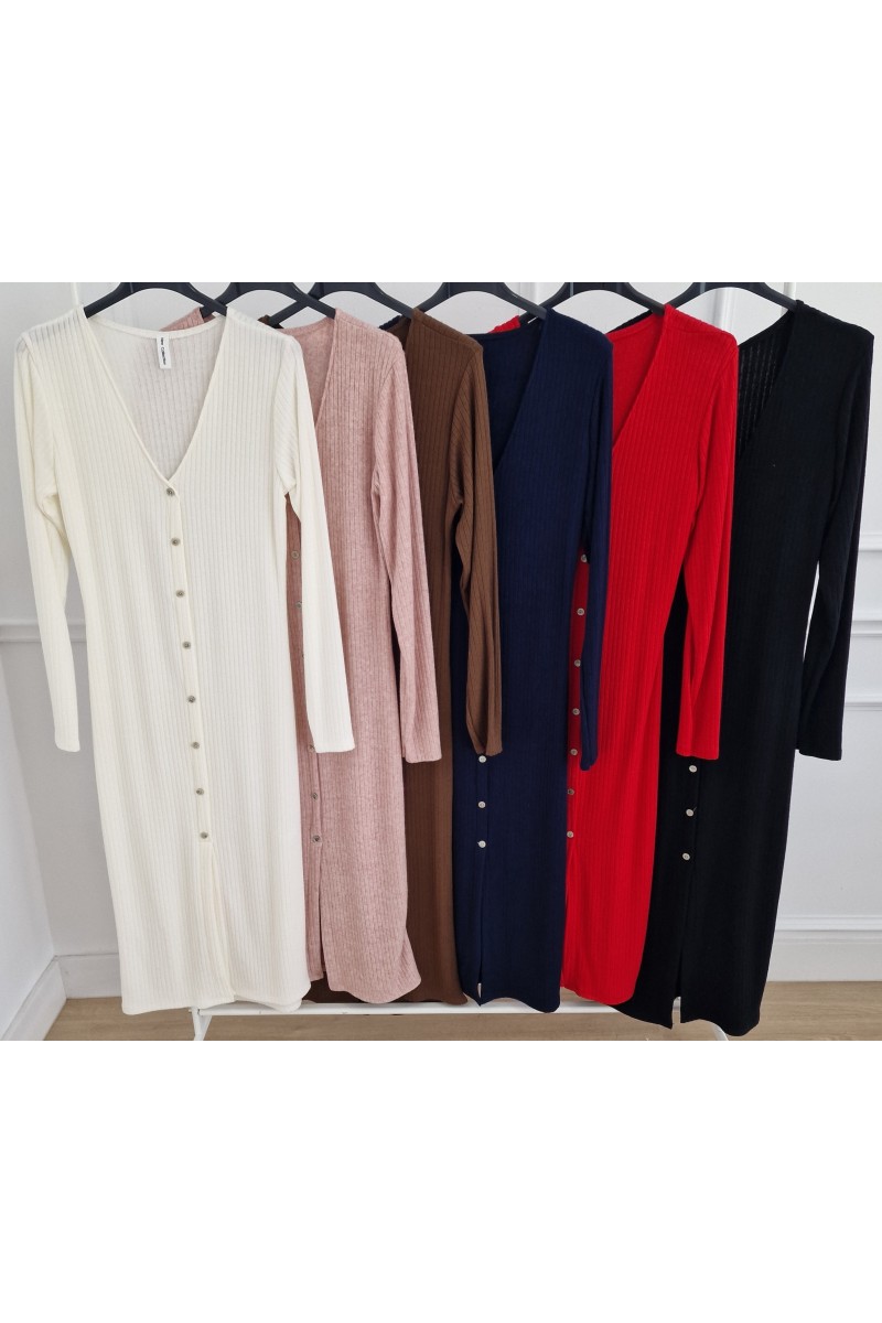 Vestido confort botones