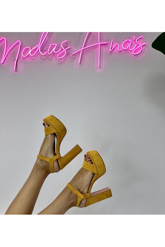 Sandalias promo yellow