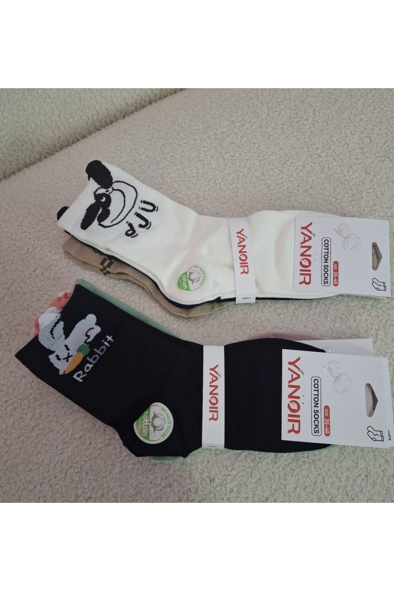 Calcetines animalitos pack de 3 Calcetines animalitos pack de 3