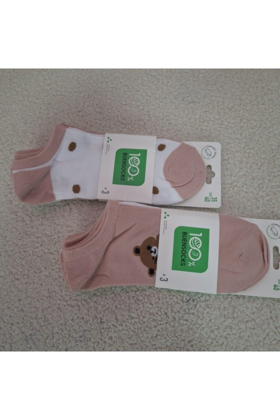 Calcetines teddy pink pack de 3