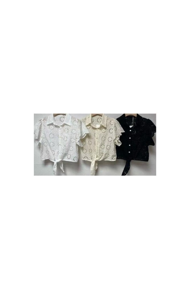Camisa perforada rocio