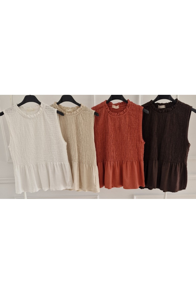 Blusa lino engomado