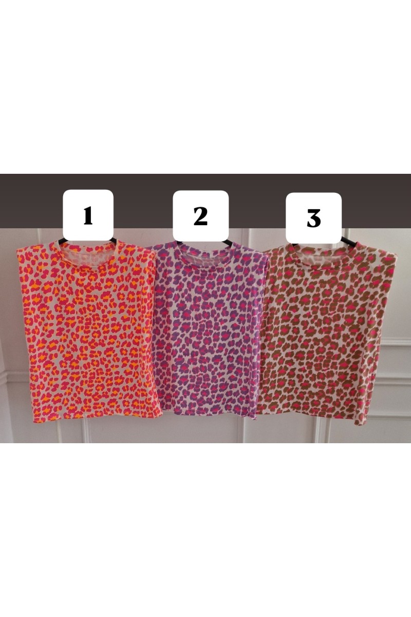 Camiseta hombreras flúor