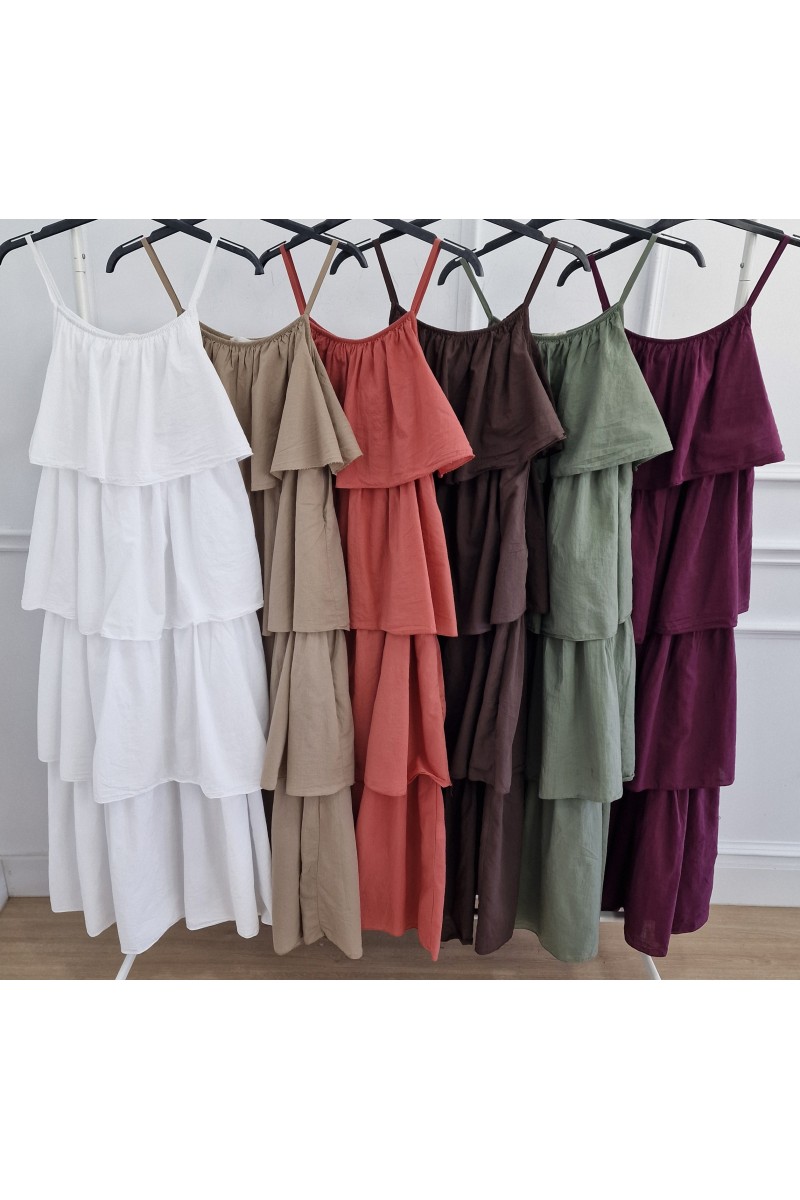 Vestido volantes