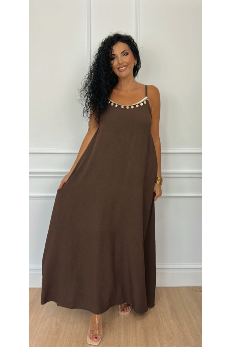 Vestido lencero concha Vestido lencero concha