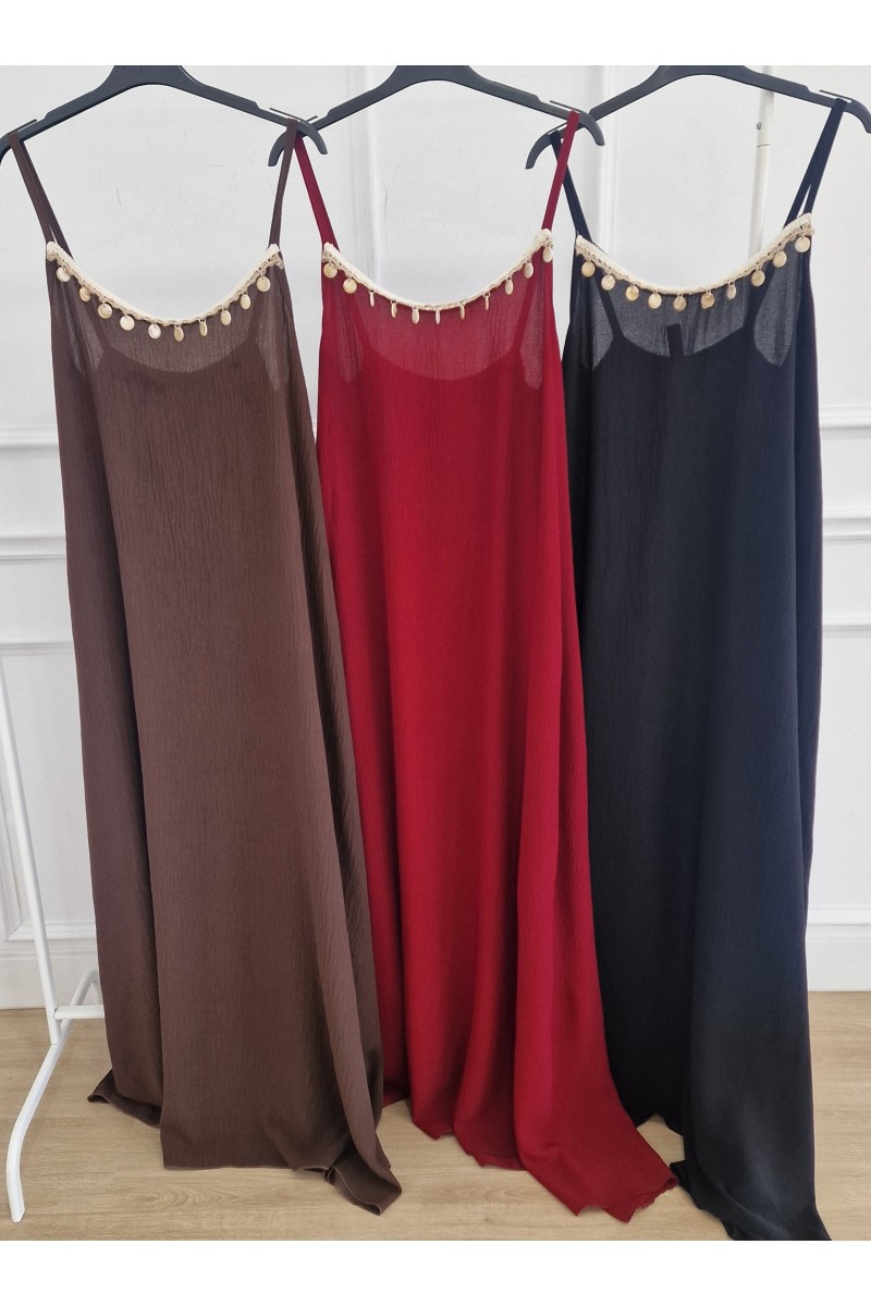 Vestido lencero concha