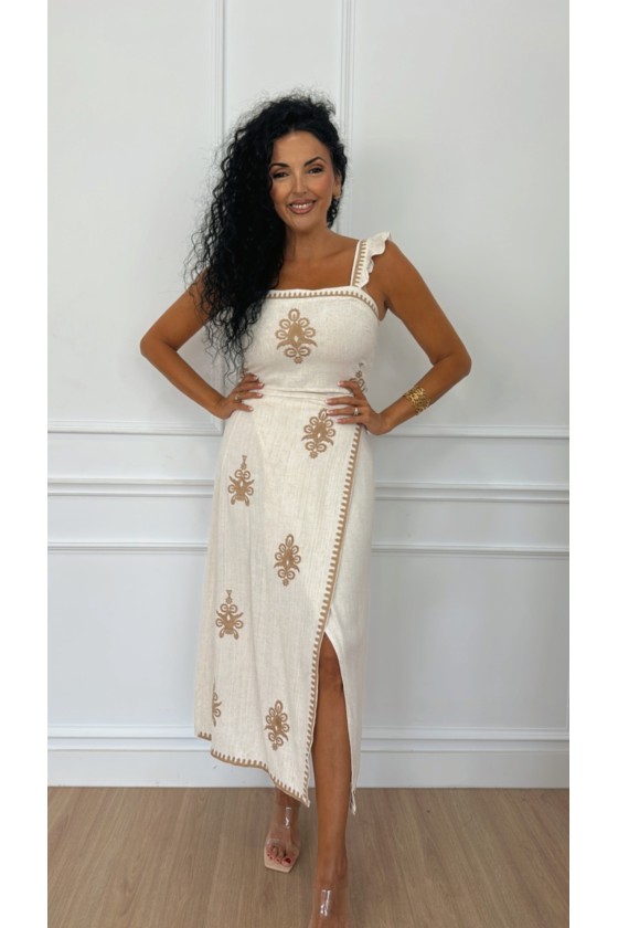 Conjunto lino camelia